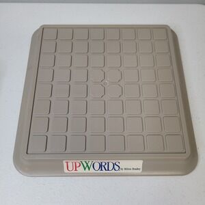 Vintage Milton Bradley Upwords Game Board Replacement Part 1983 Tan Plastic 4312